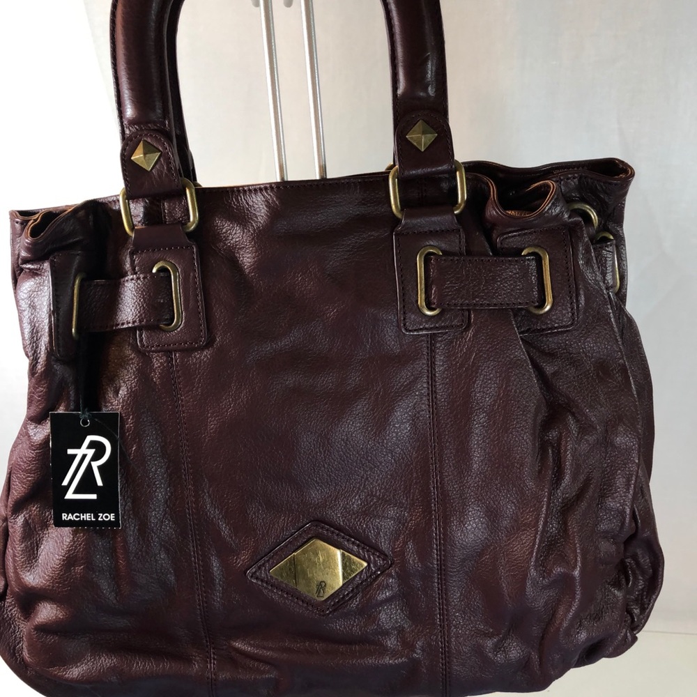 Rachel Zoe Burgundy Leather satchel NWT